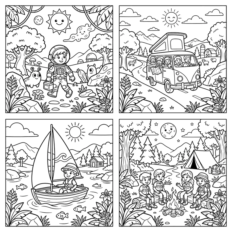 Adventure Coloring Pages coloring pages