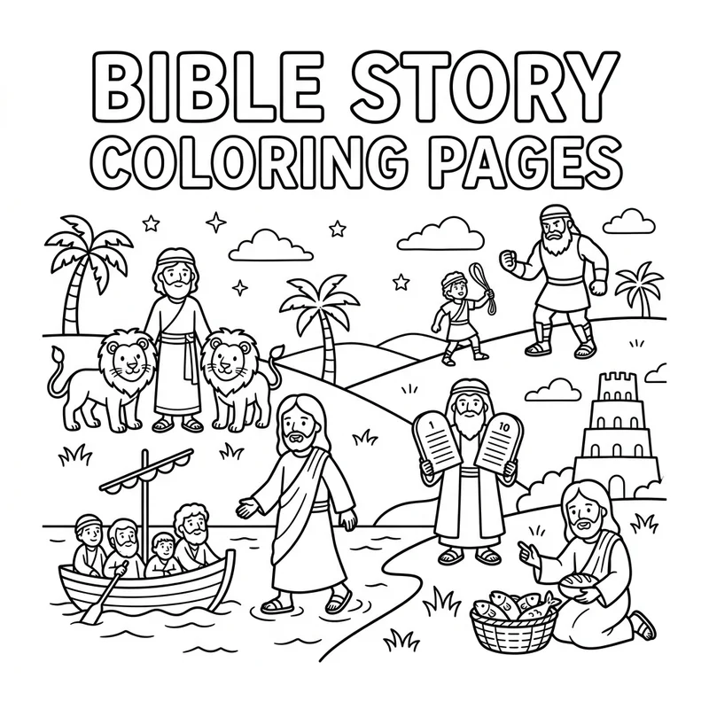 Bible Story Coloring Pages coloring pages