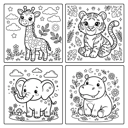 Wild Animals Coloring Pages coloring pages