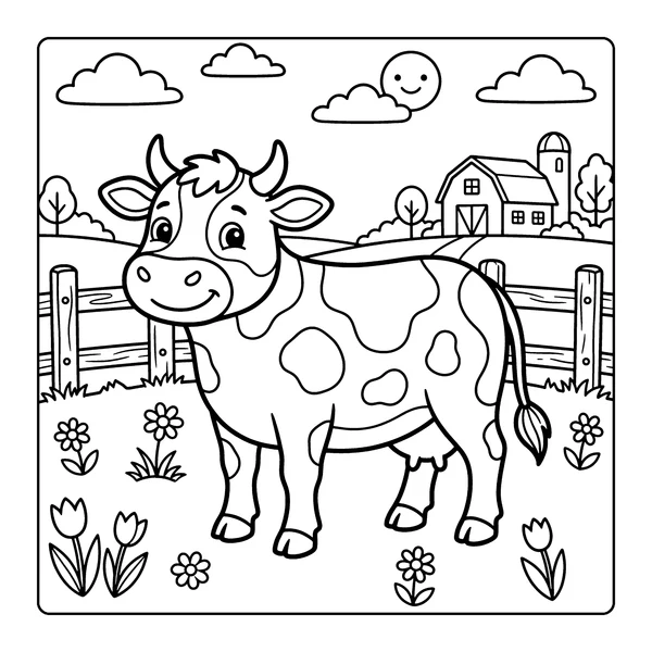 Cow Coloring Page coloring page