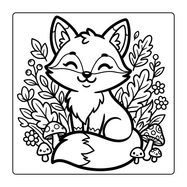Fox Coloring Page coloring page