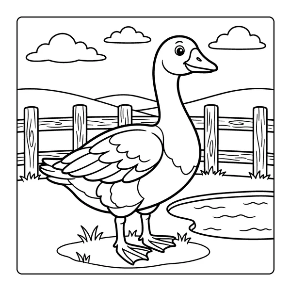 Goose Coloring Page coloring page
