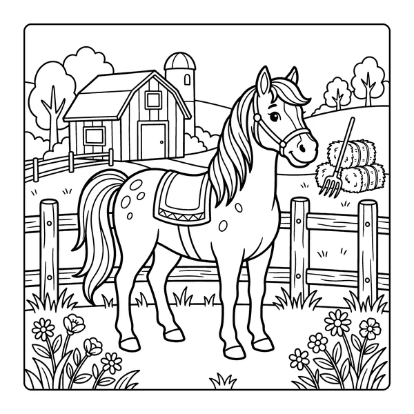Horse Coloring Page coloring page