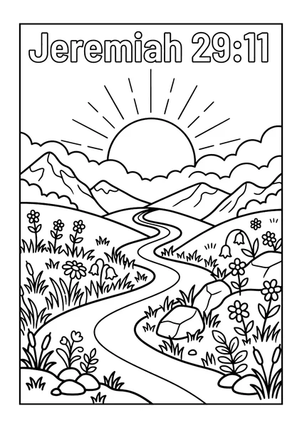 Jeremiah 29:11 Coloring Page coloring page