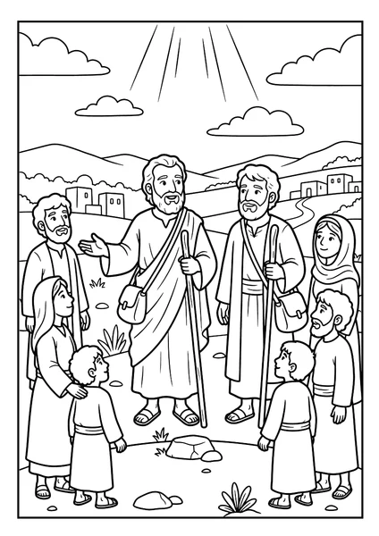 Paul and Silas Coloring Page coloring page