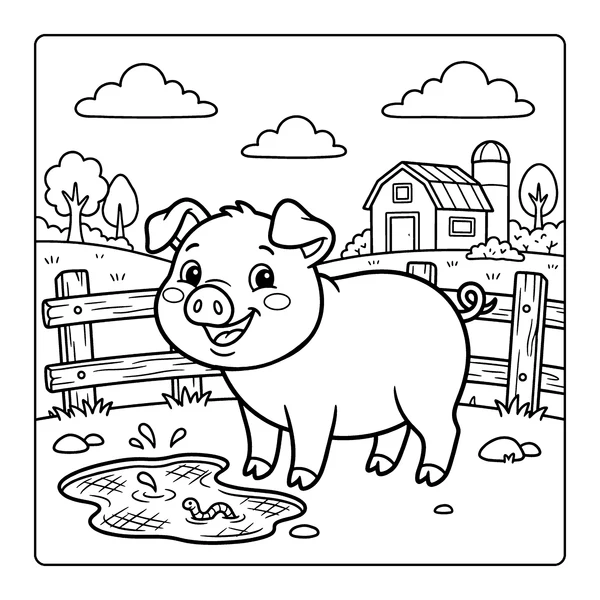 Pig Coloring Page coloring page