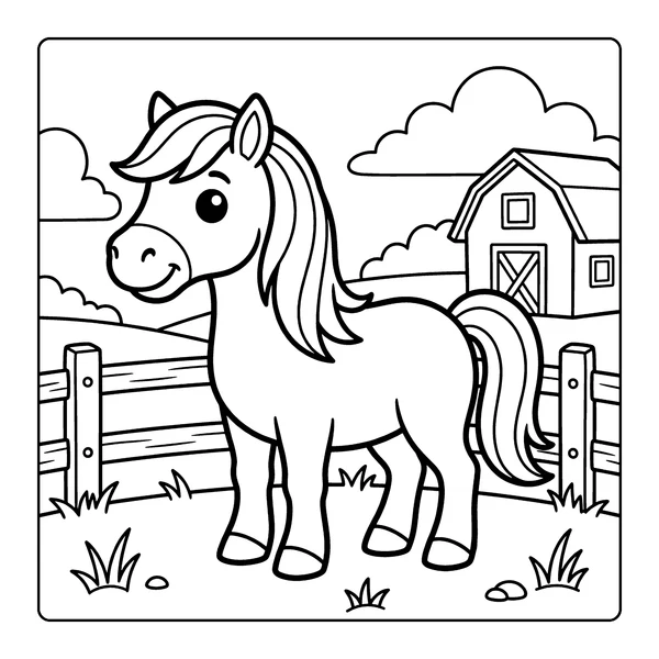 Pony Coloring Page coloring page