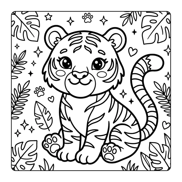 Tiger Coloring Page coloring page