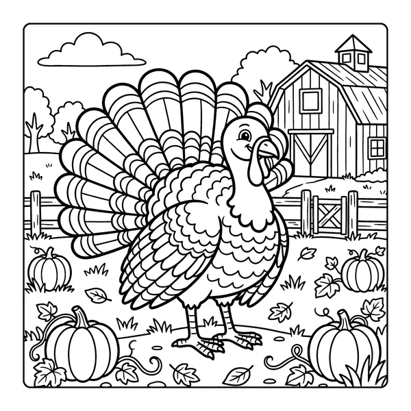 Turkey Coloring Page coloring page
